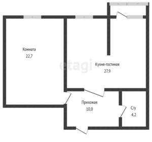 2-к квартира, вторичка, 63м2, 5/20 этаж