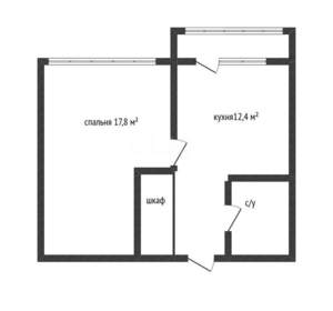 1-к квартира, вторичка, 40м2, 3/23 этаж