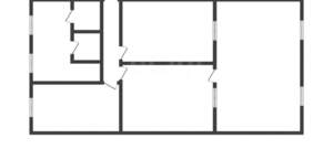3-к квартира, вторичка, 77м2, 2/2 этаж