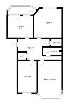 3-к квартира, вторичка, 130м2, 6/12 этаж