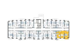 2-к квартира, вторичка, 52м2, 1/12 этаж