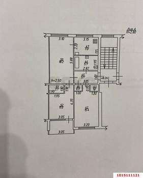 3-к квартира, вторичка, 70м2, 5/5 этаж