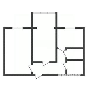 2-к квартира, вторичка, 46м2, 2/3 этаж
