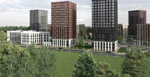 1-к квартира, строящийся дом, 39м2, 3/18 этаж