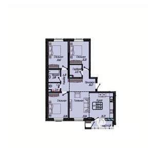 3-к квартира, вторичка, 94м2, 16/18 этаж