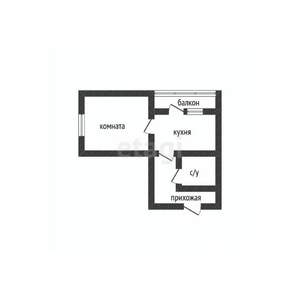 1-к квартира, вторичка, 38м2, 2/3 этаж