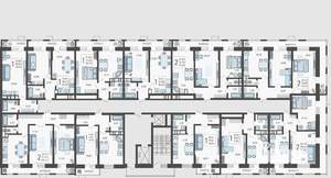 2-к квартира, строящийся дом, 67м2, 7/12 этаж