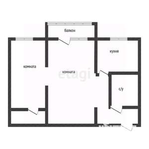 2-к квартира, вторичка, 44м2, 5/5 этаж