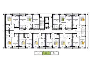 1-к квартира, вторичка, 41м2, 9/16 этаж