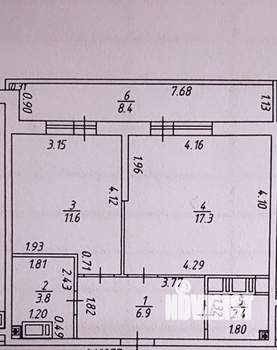 2-к квартира, вторичка, 51м2, 13/19 этаж