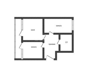 2-к квартира, вторичка, 55м2, 15/22 этаж