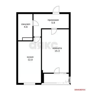 1-к квартира, вторичка, 40м2, 7/10 этаж