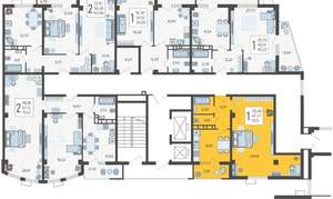 1-к квартира, вторичка, 51м2, 9/21 этаж