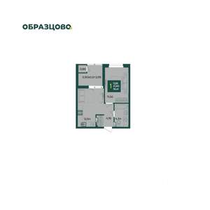 1-к квартира, вторичка, 36м2, 3/18 этаж