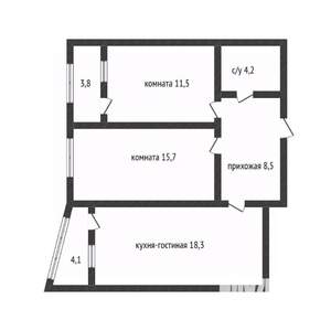 2-к квартира, вторичка, 62м2, 7/24 этаж