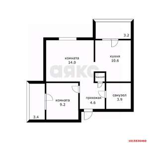 2-к квартира, вторичка, 42м2, 16/24 этаж