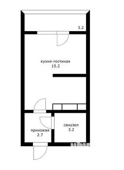 Студия квартира, вторичка, 21м2, 19/24 этаж