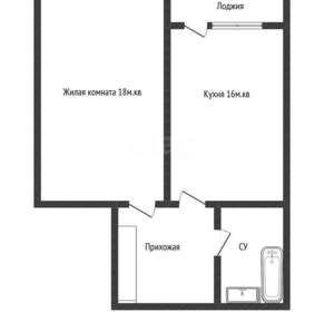 1-к квартира, вторичка, 40м2, 2/15 этаж
