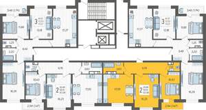 2-к квартира, вторичка, 60м2, 7/19 этаж