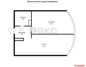 1-к квартира, вторичка, 40м2, 13/16 этаж