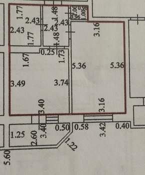 1-к квартира, вторичка, 38м2, 4/16 этаж