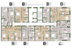 1-к квартира, вторичка, 41м2, 16/16 этаж