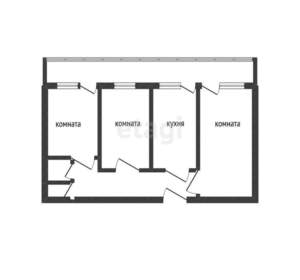 3-к квартира, вторичка, 63м2, 1/9 этаж