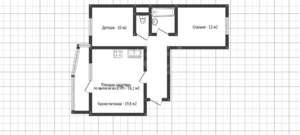 2-к квартира, вторичка, 56м2, 8/10 этаж