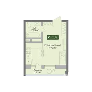 Студия квартира, вторичка, 22м2, 8/10 этаж