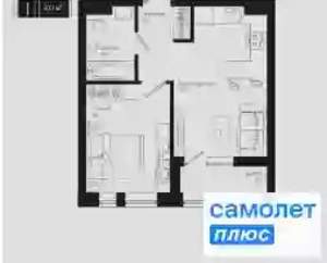 1-к квартира, вторичка, 37м2, 6/18 этаж