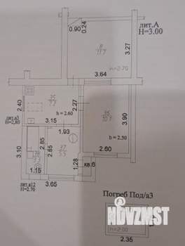 2-к квартира, вторичка, 38м2, 1/1 этаж