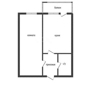 1-к квартира, вторичка, 35м2, 12/12 этаж