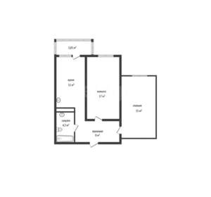 2-к квартира, вторичка, 56м2, 8/20 этаж