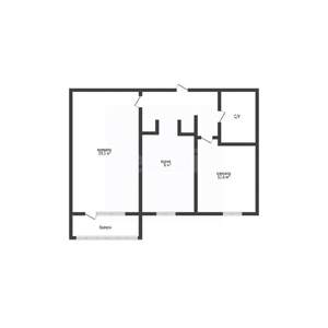 2-к квартира, вторичка, 52м2, 4/10 этаж