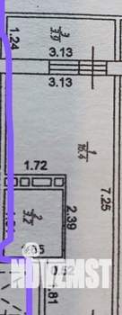 Студия квартира, вторичка, 20м2, 3/16 этаж