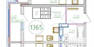 Студия квартира, вторичка, 23м2, 15/16 этаж