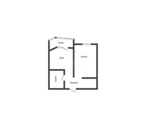 1-к квартира, вторичка, 40м2, 14/17 этаж