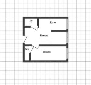 2-к квартира, вторичка, 48м2, 22/24 этаж