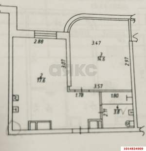1-к квартира, вторичка, 37м2, 18/23 этаж
