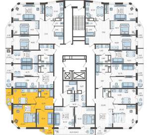 2-к квартира, вторичка, 63м2, 16/16 этаж