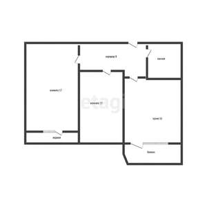 2-к квартира, вторичка, 55м2, 8/16 этаж