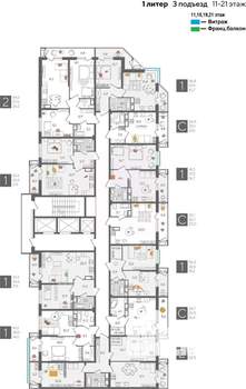 2-к квартира, вторичка, 64м2, 19/24 этаж