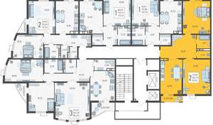 2-к квартира, вторичка, 83м2, 13/21 этаж