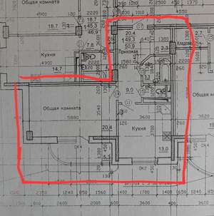 1-к квартира, вторичка, 51м2, 13/16 этаж