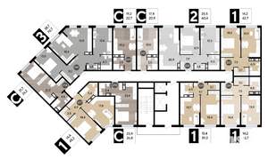 1-к квартира, вторичка, 43м2, 11/16 этаж