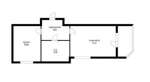 1-к квартира, вторичка, 36м2, 14/25 этаж