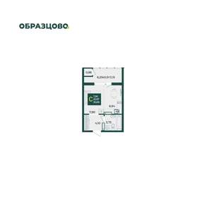 Студия квартира, вторичка, 27м2, 13/18 этаж