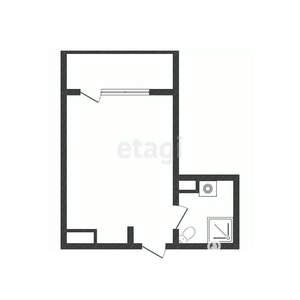 Студия квартира, вторичка, 21м2, 3/9 этаж