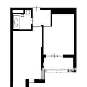 1-к квартира, вторичка, 45м2, 10/25 этаж