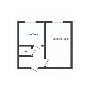 1-к квартира, вторичка, 30м2, 1/5 этаж